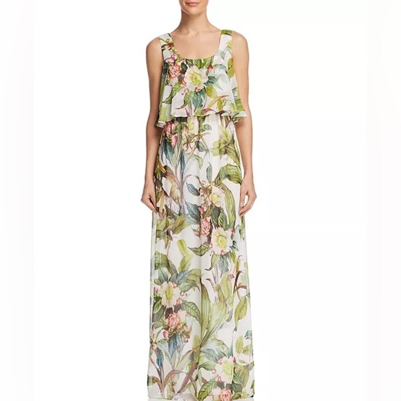 Adrianna Papell Dresses & Skirts - Adrianna Papell Floral Print Maxi Dress